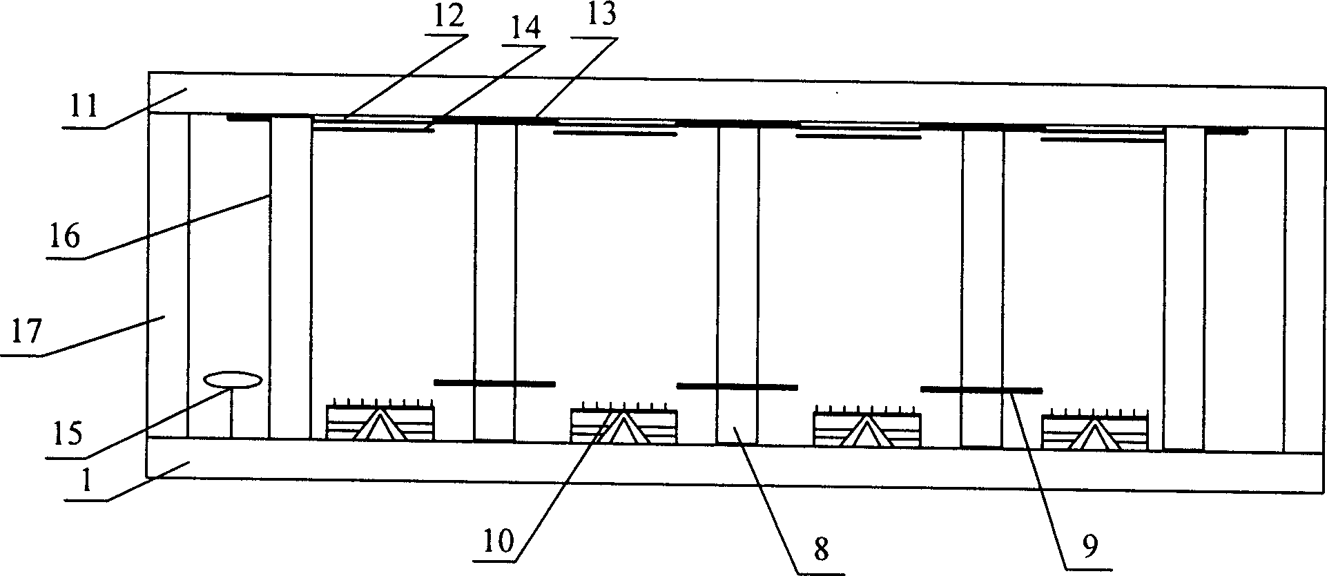 Plane display with VMOS cathode structure and manufacturing technology