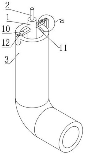 Pipeline interior flushing device for underground pipeline construction