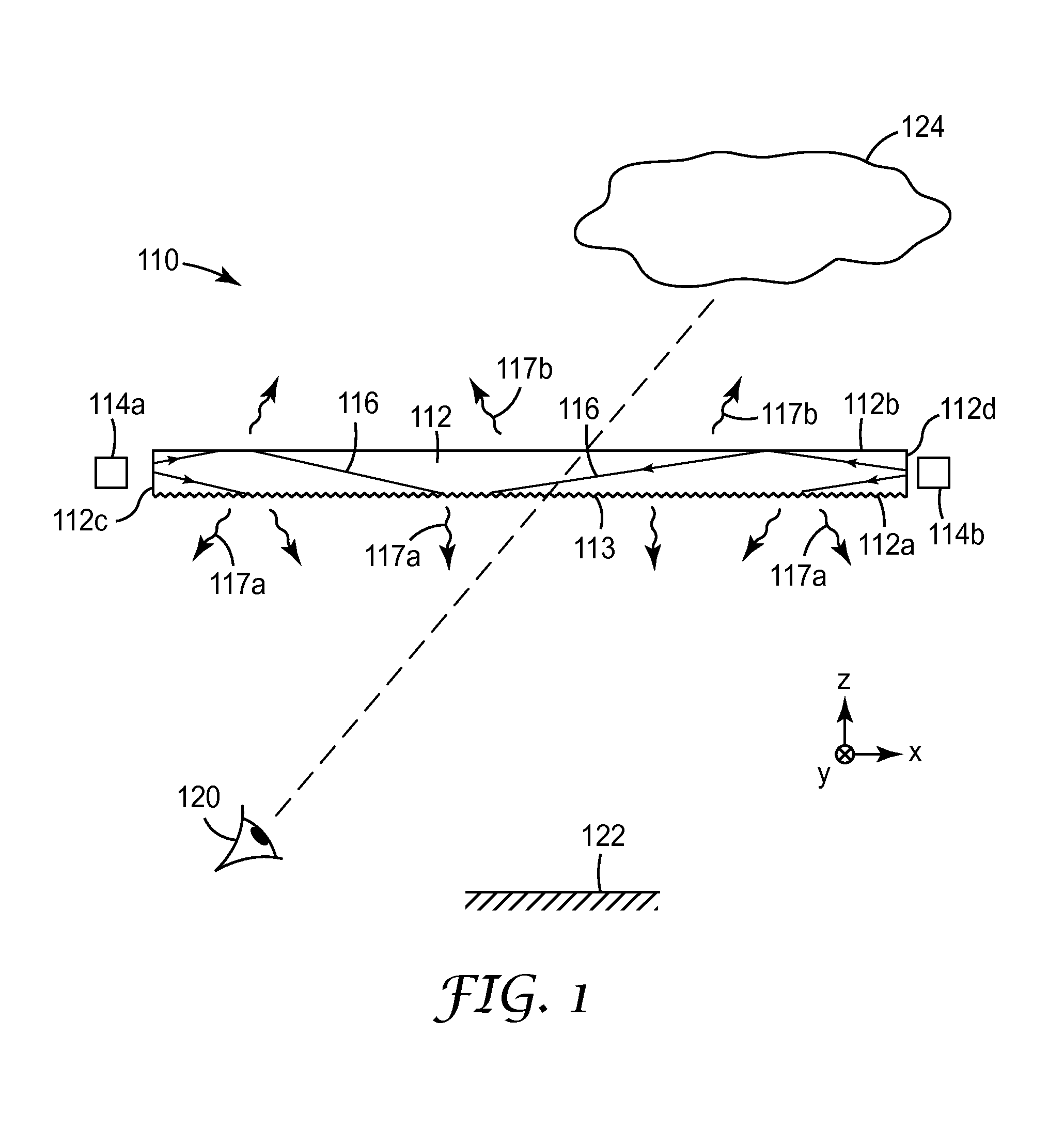 Lighting devices with patterned printing of diffractive extraction features