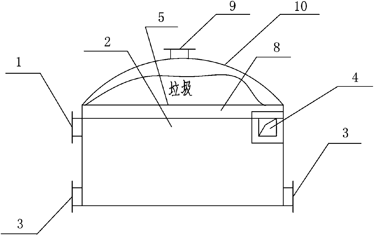 A device and method for drying garbage using heat generated by garbage incineration