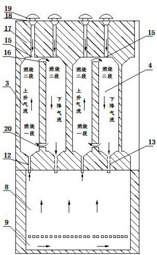 Coking furnace heating method and device capable of reducing generation of NOx