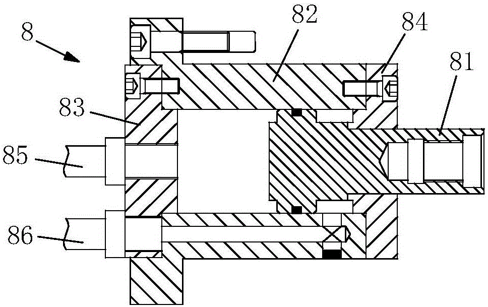 Hydraulic gear shifting device used for numerically-controlled machine tool