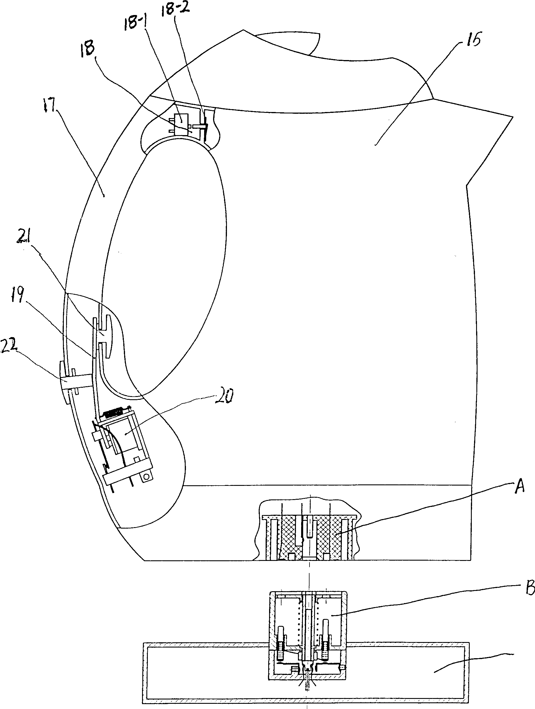 Improved temp control equipment and safe electric connector of electric water heaters and electrolthemal kettles