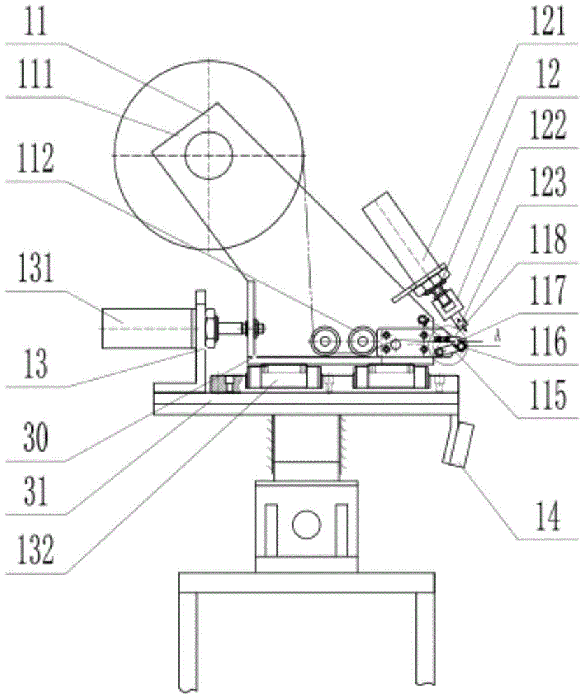 A large roll material automatic edge banding tape system