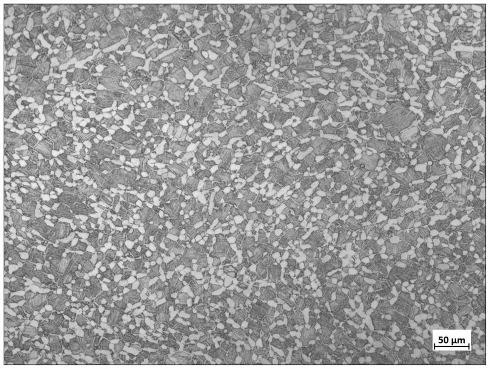 Processing method of ultra-low-gap medium-strength high-toughness titanium alloy thick plate