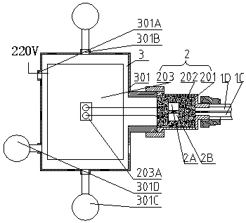 Differential pressure controller for liquid level detection and measuring method