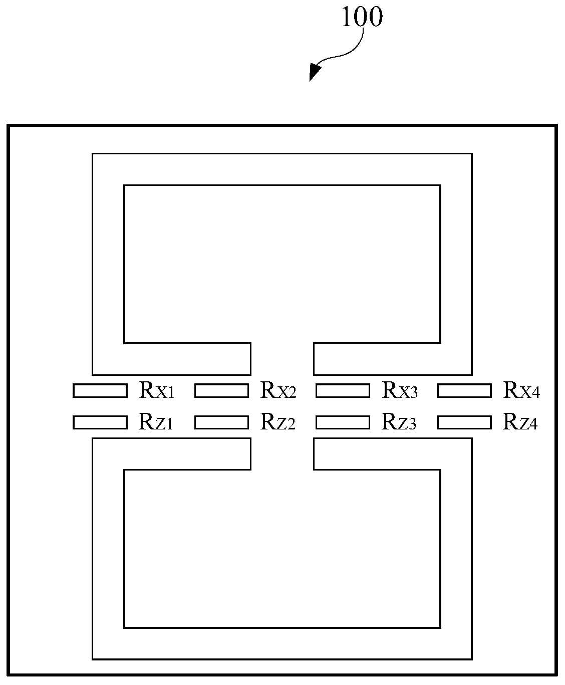 Piezoresistive biaxial motion sensor and manufacturing method thereof