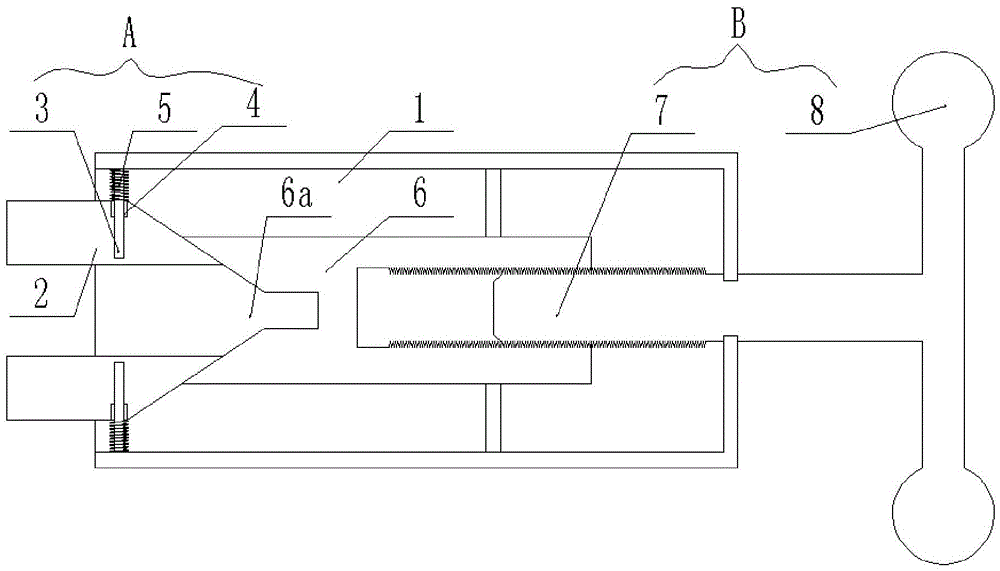 Clamping device with screw rod