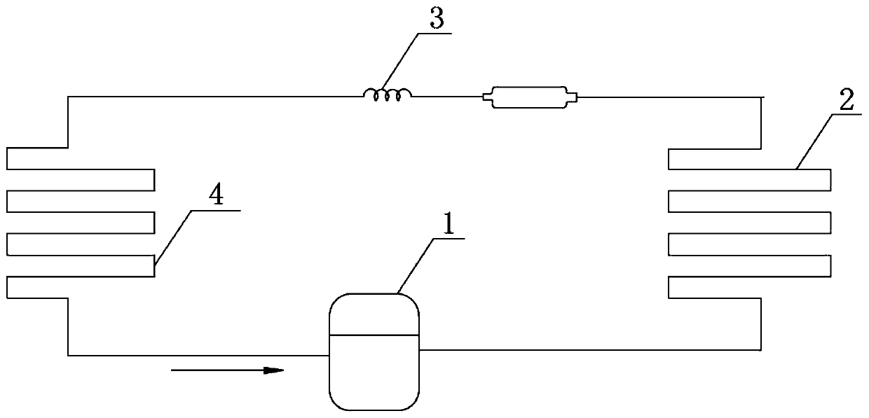 Laminated tube-in-tube evaporator