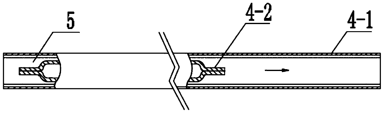 Laminated tube-in-tube evaporator