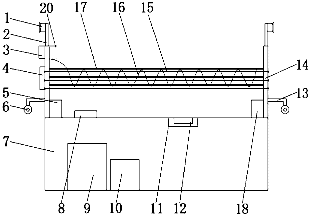 Villa-specific courtyard wall detection and defense device