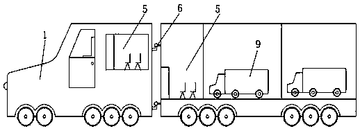 Highway shuttle bus carrying system