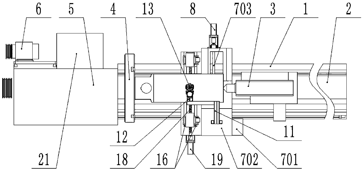 High-speed laser cladding processing machine tool and processing method