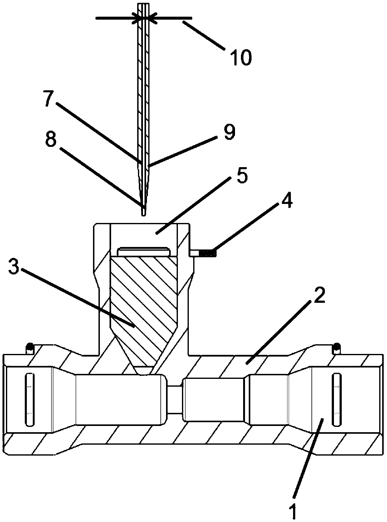 Venting device and method for venting a fluid guide line