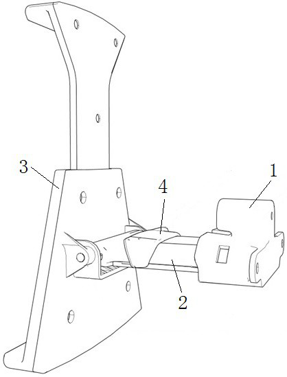 Tablet computer support installed on back of front row seat of automobile and automobile