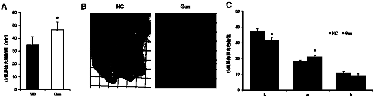 Livestock and poultry feed additive, livestock and poultry feed or drug containing genistein