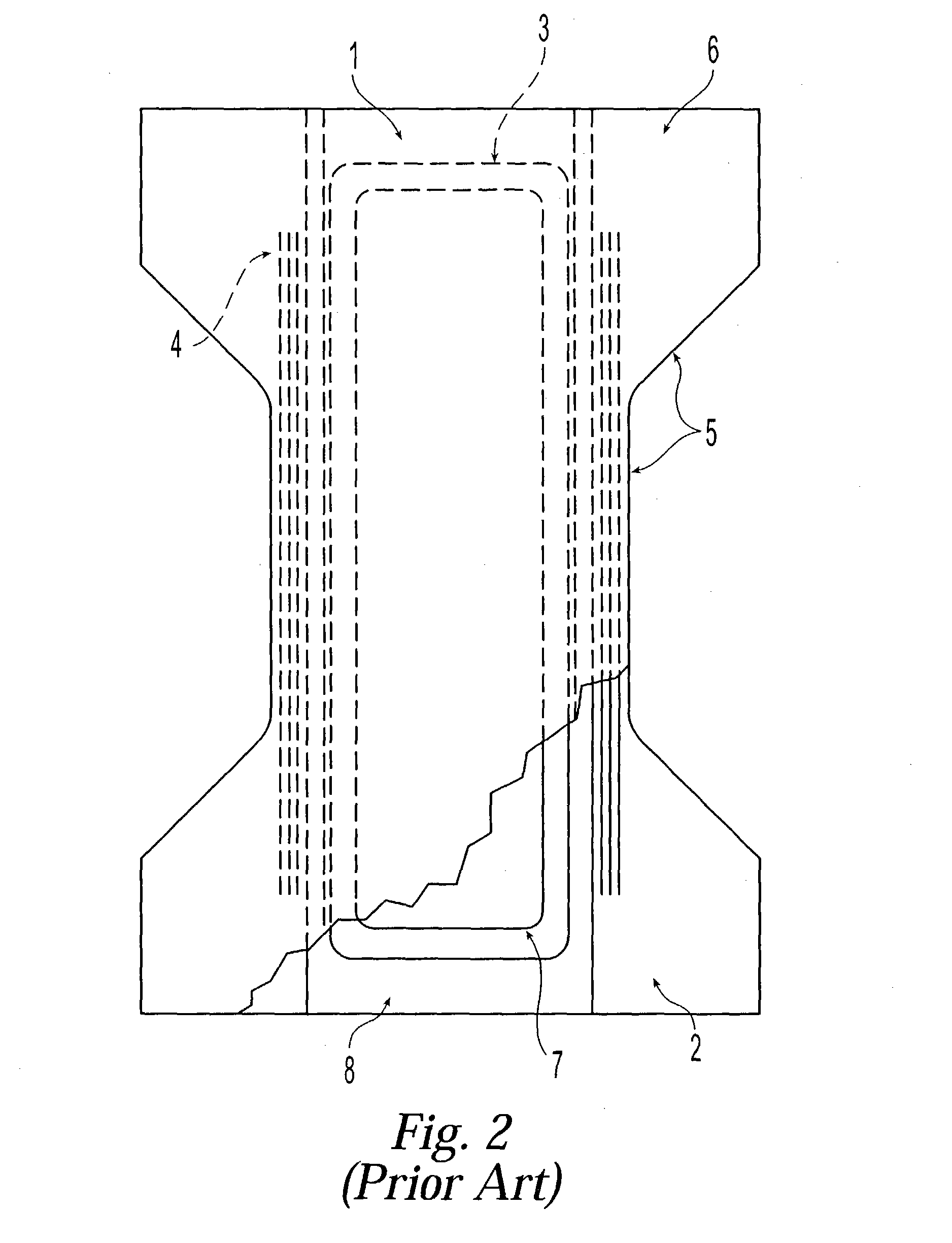 Diaper design having zones of reduced stiffness and continuous breathability