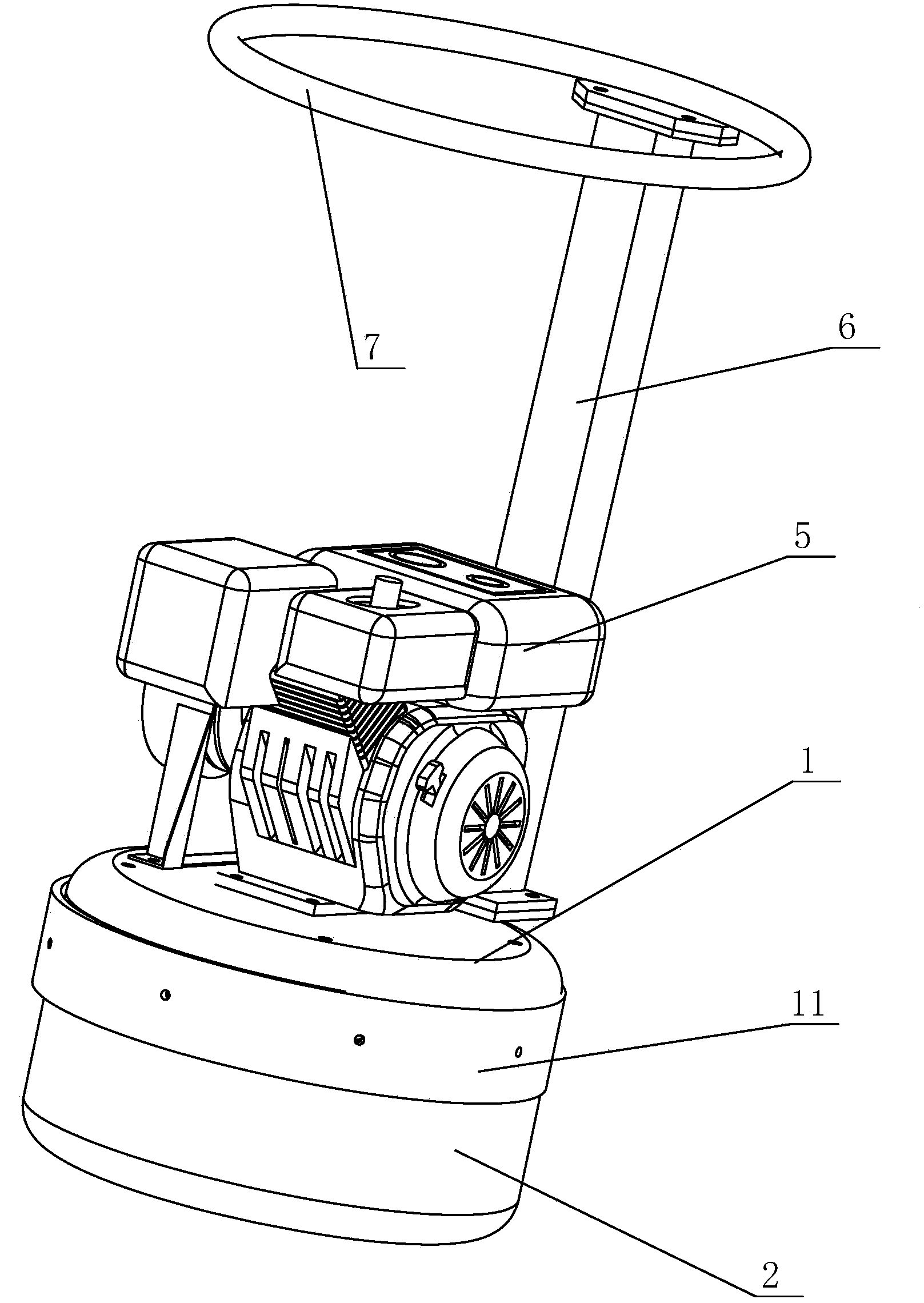 Round plate compactor