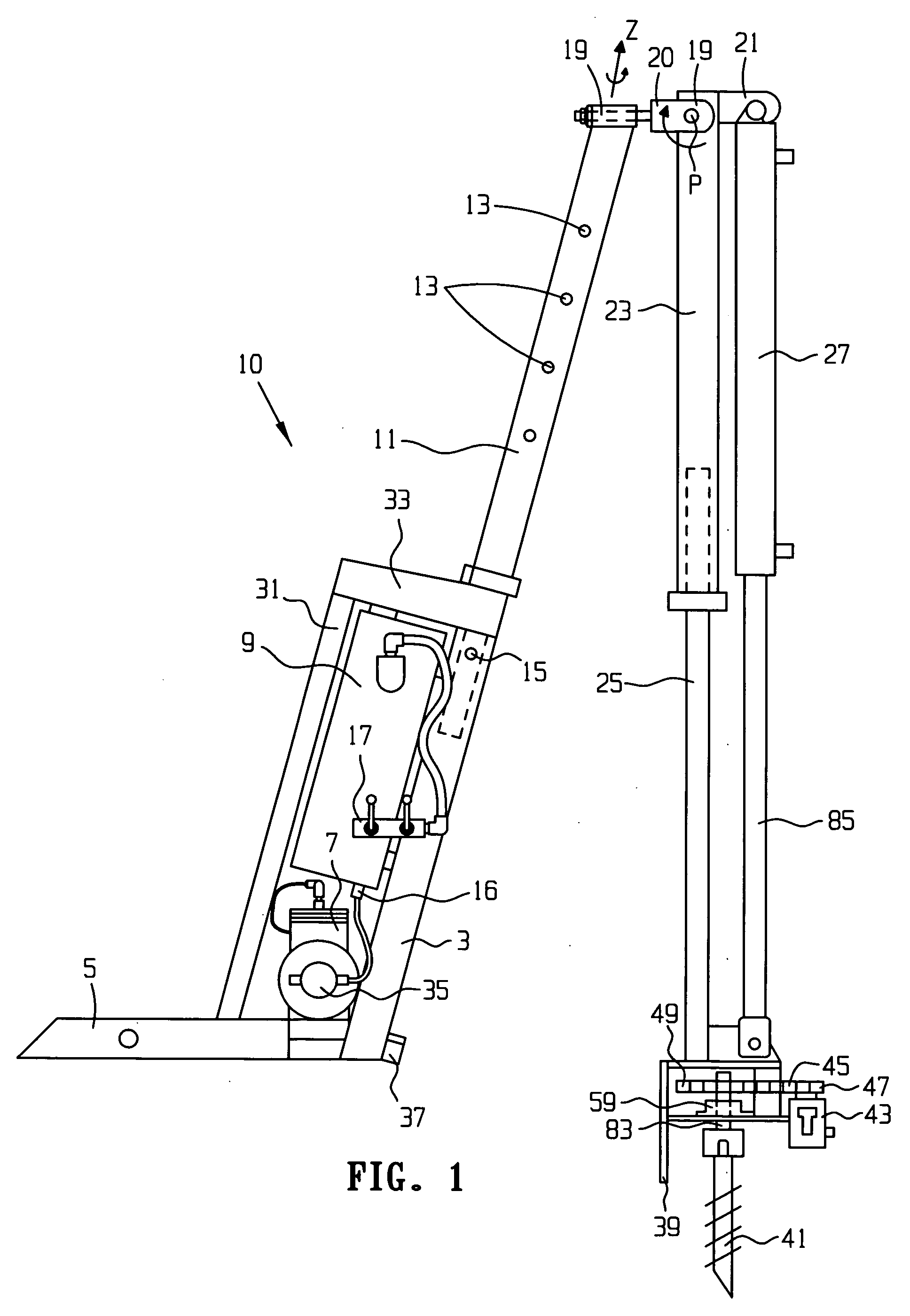 Quick-detach vehicle-mounted auger driver