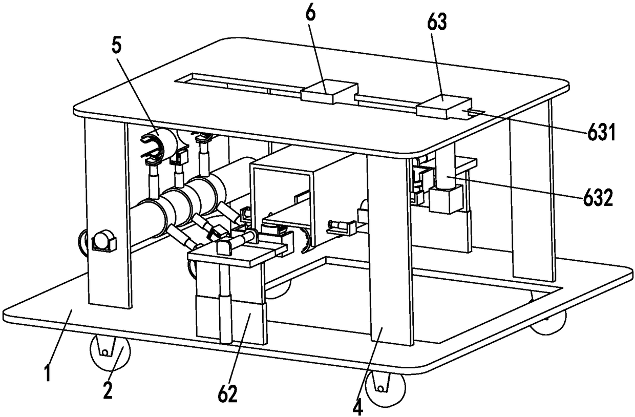 Automatic installation device for architectural engineering