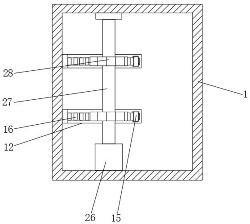 Drawing table convenient for adjusting inclination of table board for mechanical design