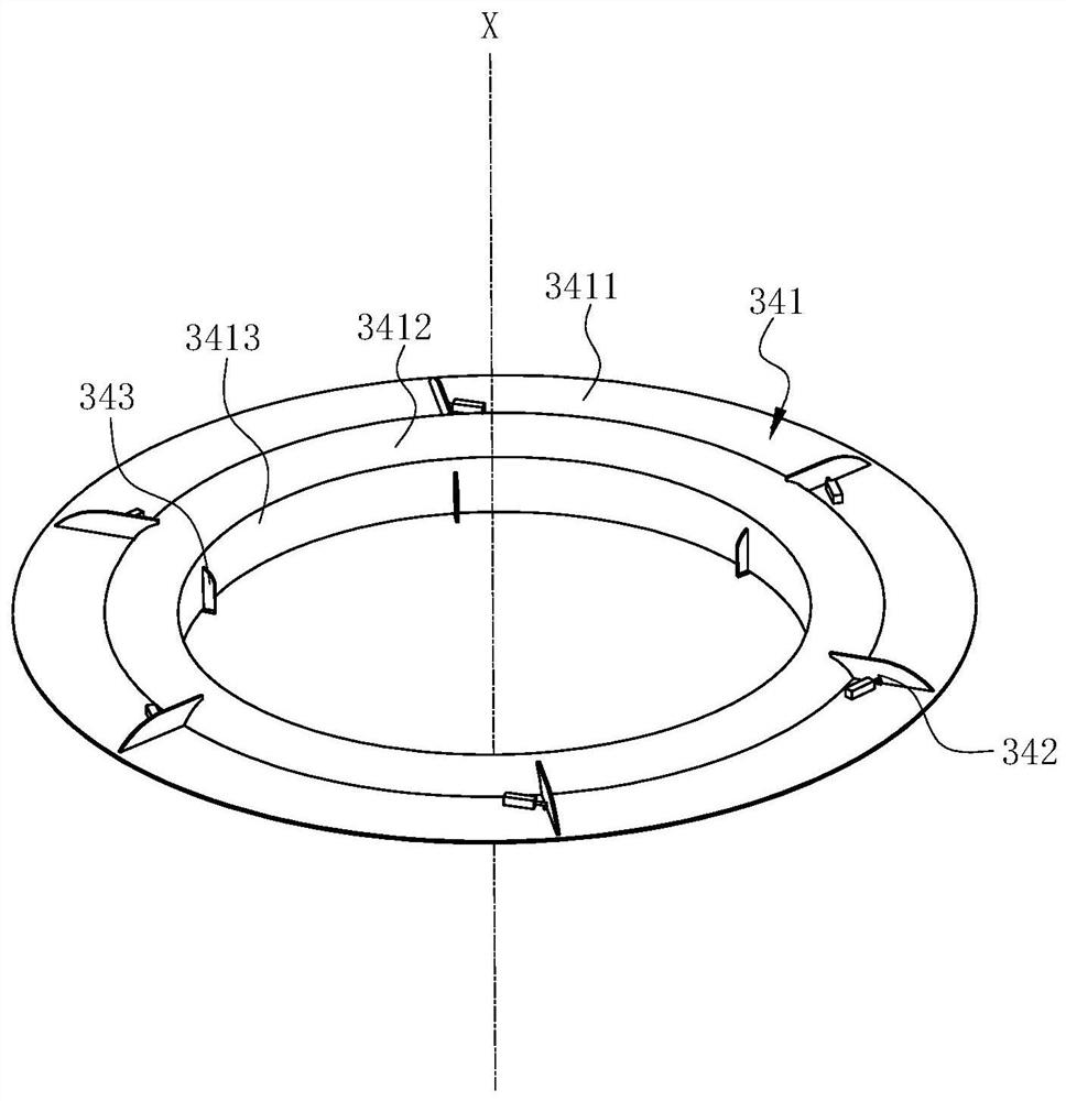 Air inlet ring assembly, fan system and extractor hood