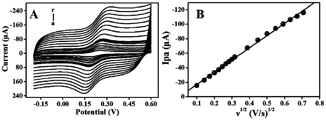 Tetrahydroxy phthalocyanine zinc-reduced graphene oxide nano-composite as well as electrochemical sensor prepared from the same and application thereof