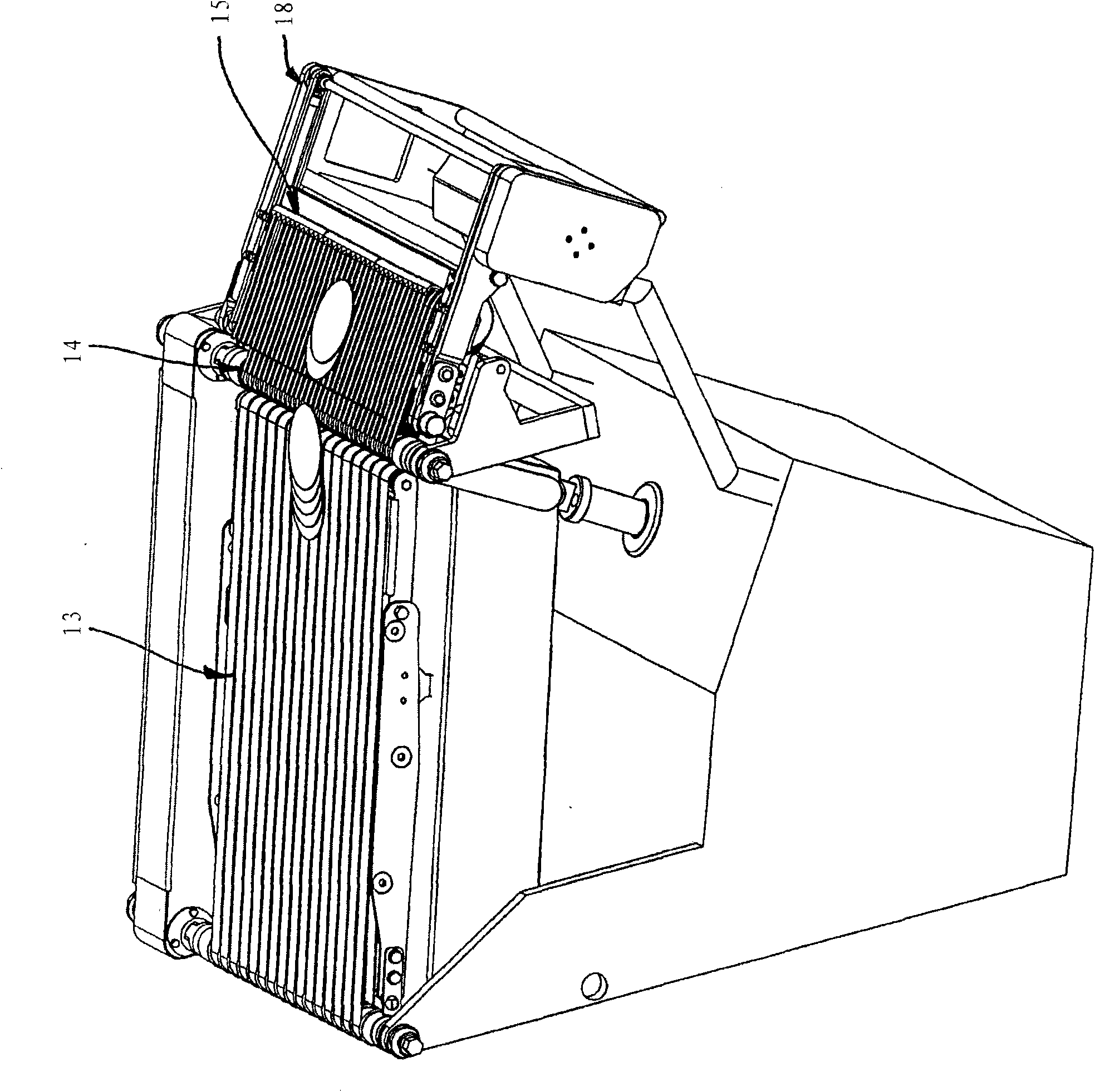 Method and device for cutting a length of food into slices