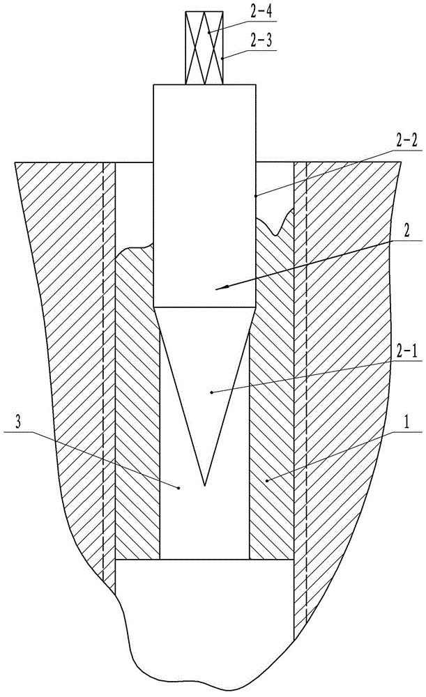 Method for dismounting decollation bolt