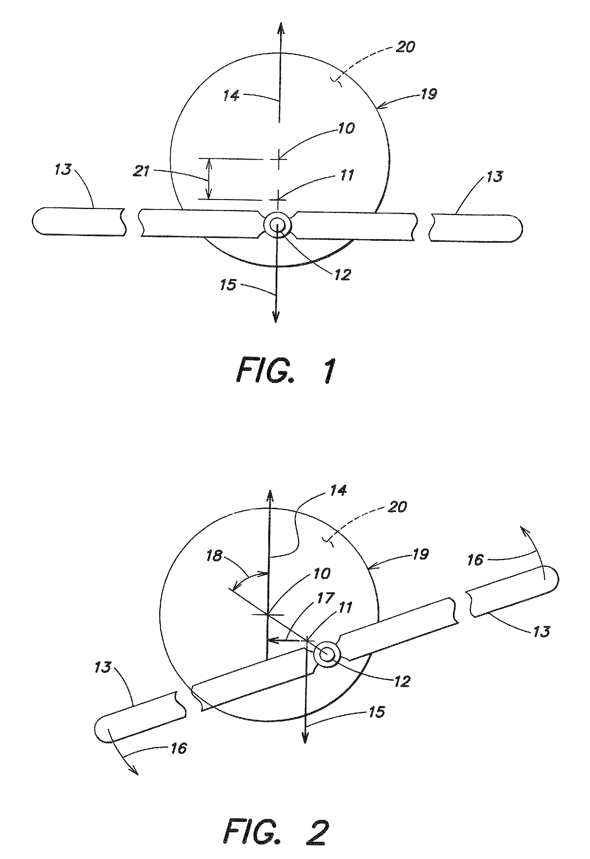 Airborne stabilized wind turbines system