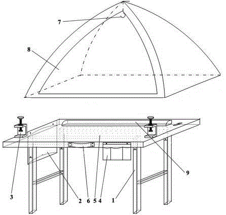 Special portable table for cable splicing