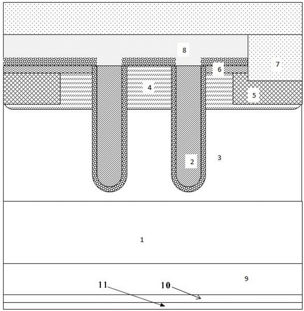 Method for improving back stress of IGBT