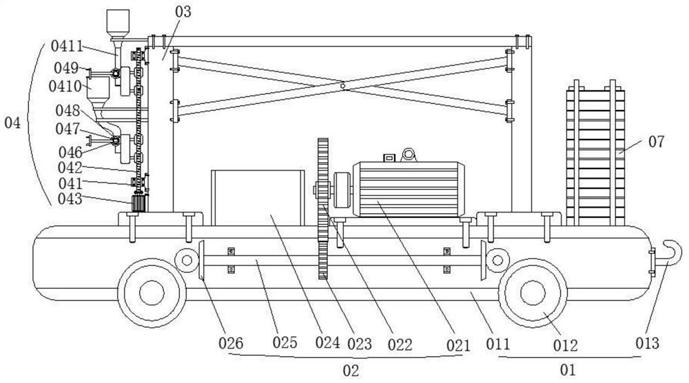 Underground optical cable routing device and underground routing method based on communication design