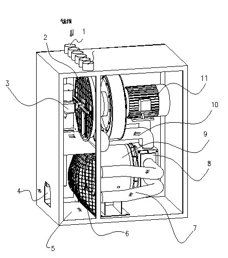 Automatic cotton cleaning device for spinning machine suction box