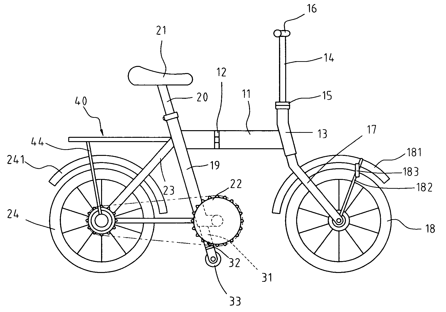 Foldable bicycle