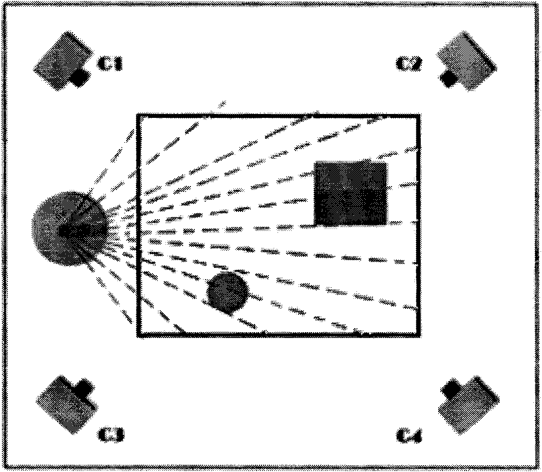 Acquisition method of large scene based on line laser