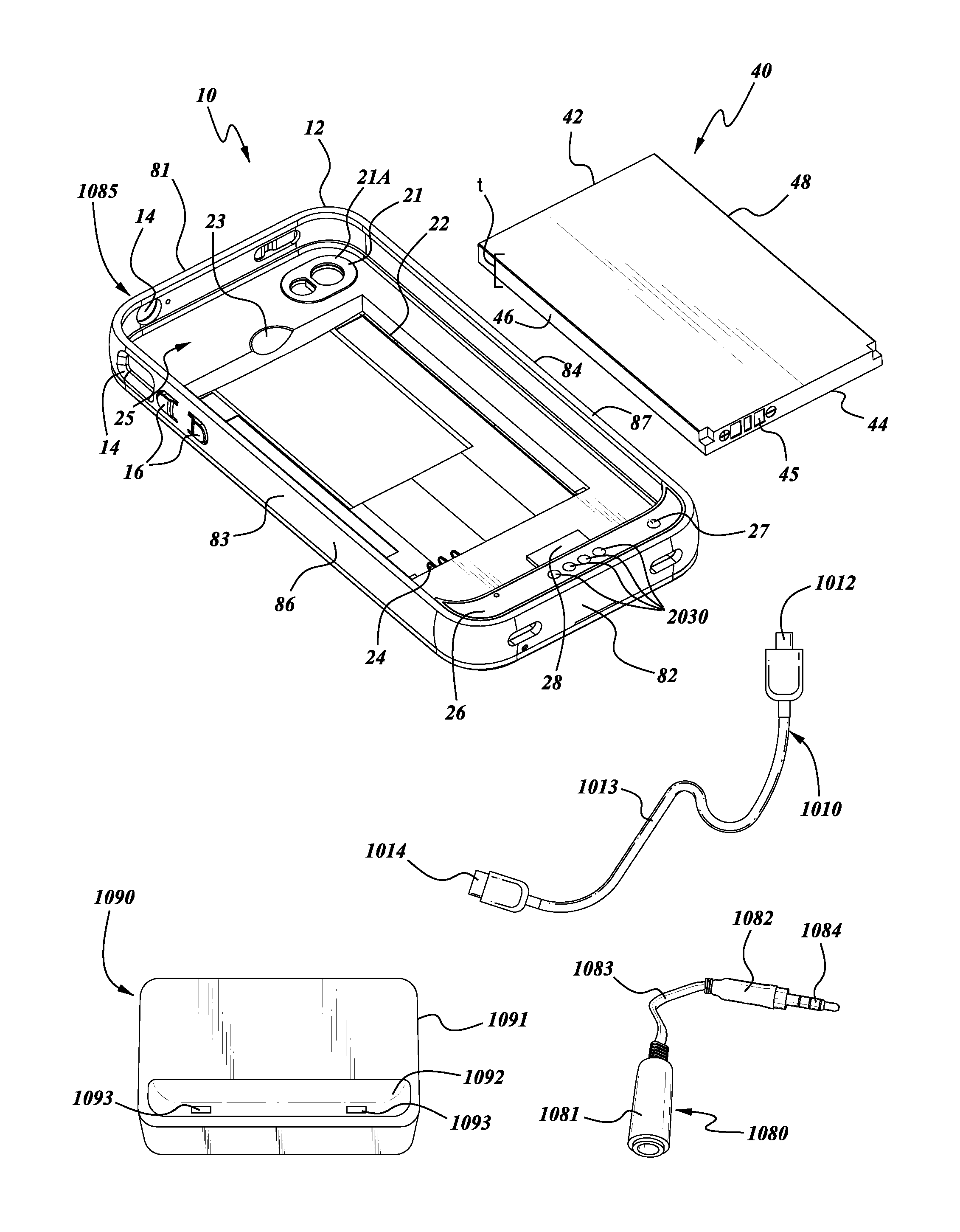 Battery case for mobile device