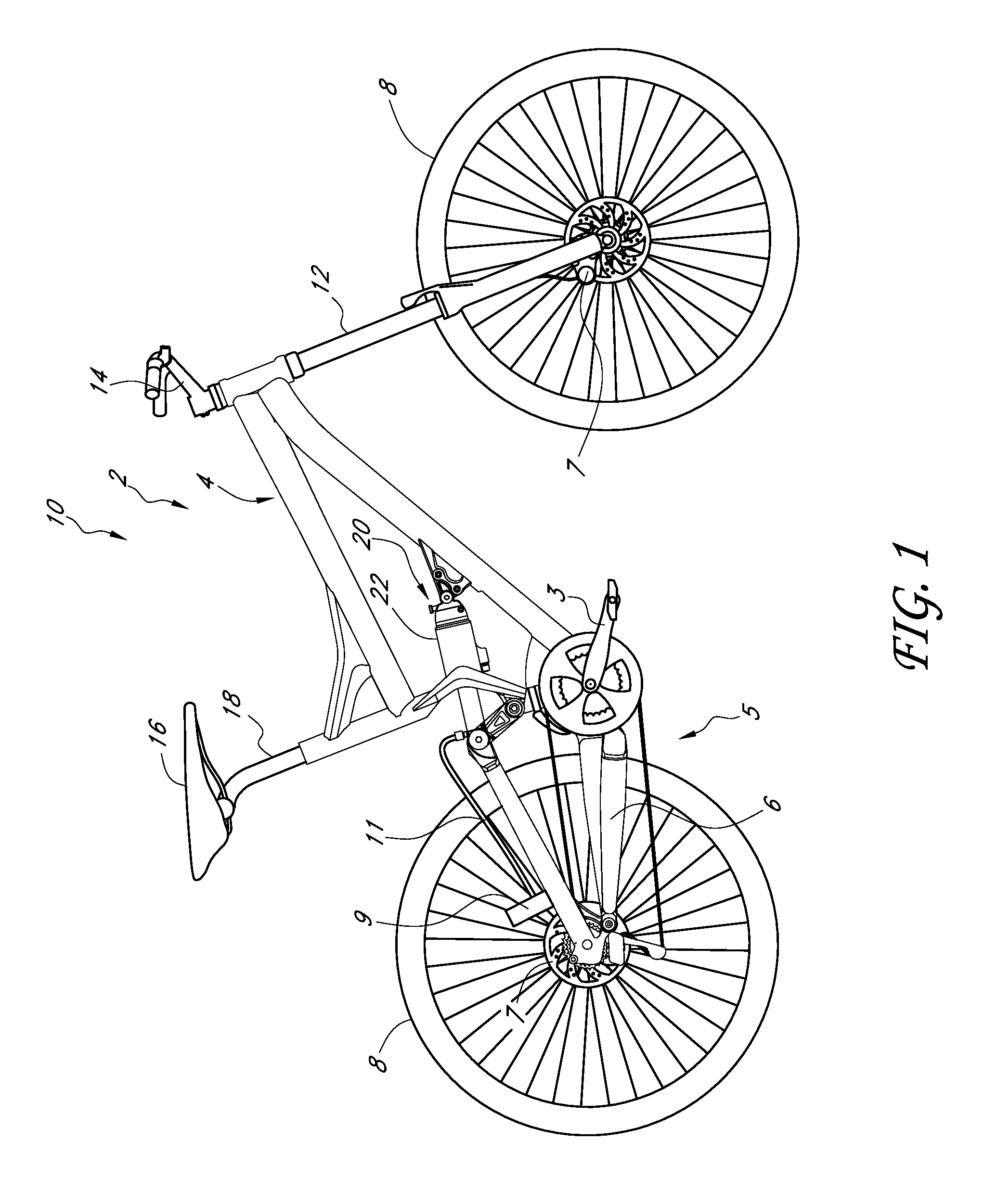 Bicycle with suspension