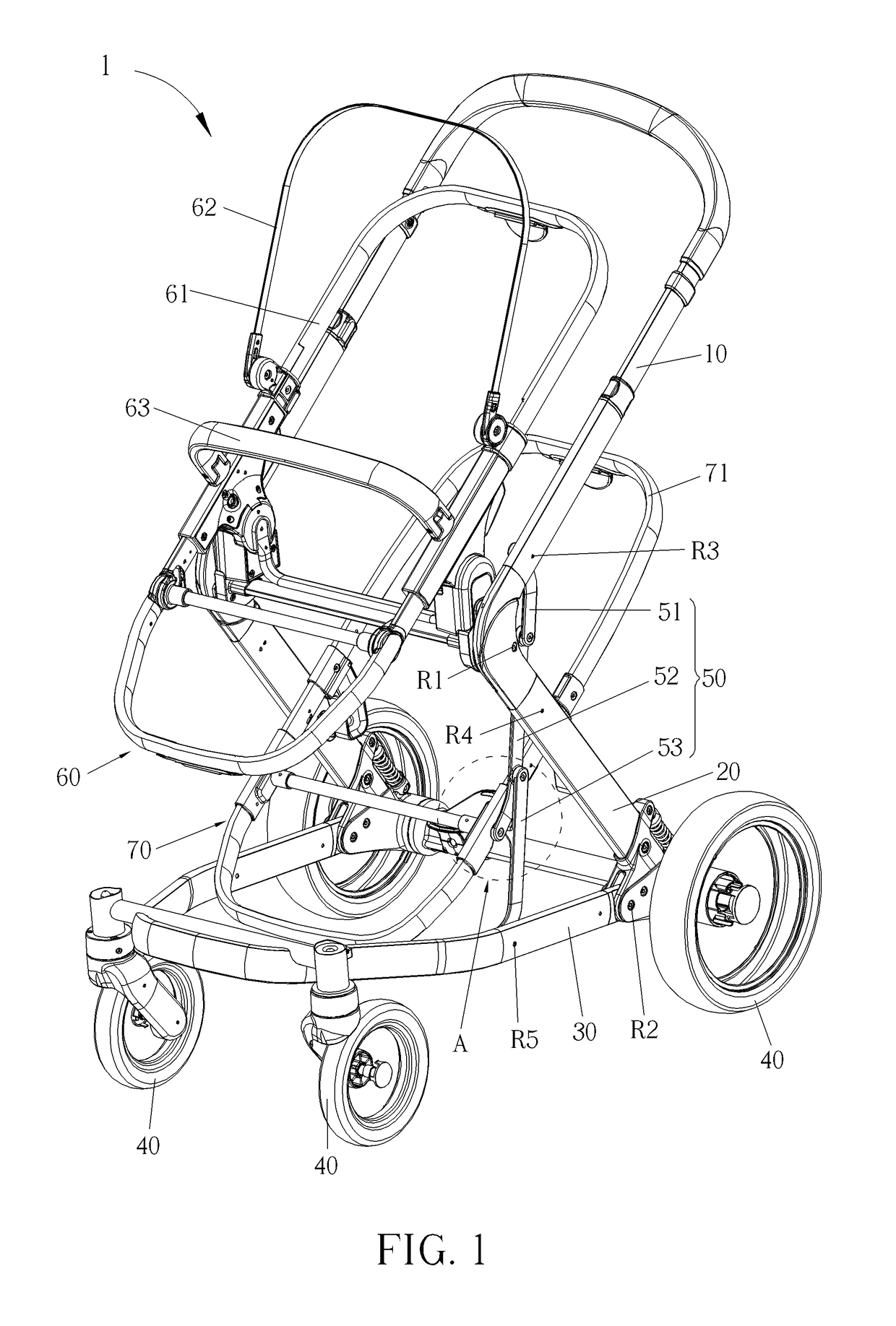 Stroller frame