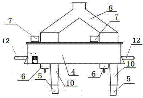 Circulating bidirectional tea steaming machine for fuzhuan tea (raw dark green tea)