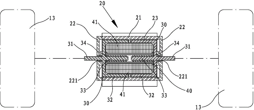 Differential electric motor