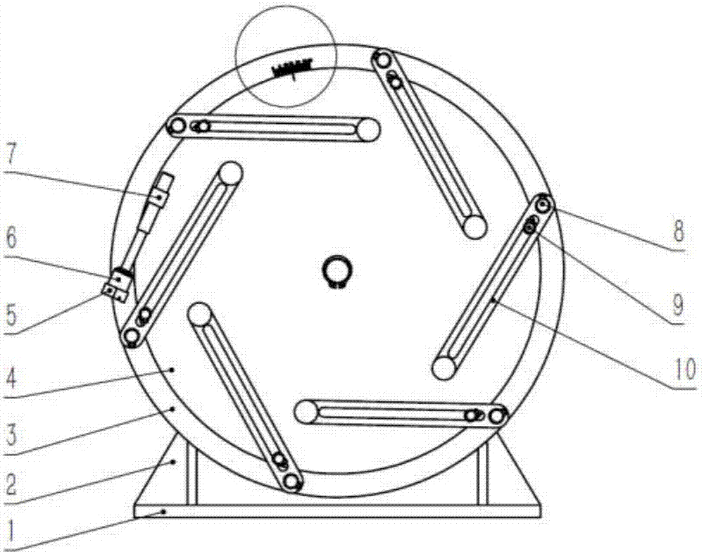 Adjustable fiber coiling device capable of automatically adjusting diameter