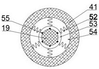 High-efficiency feed cake pressing device