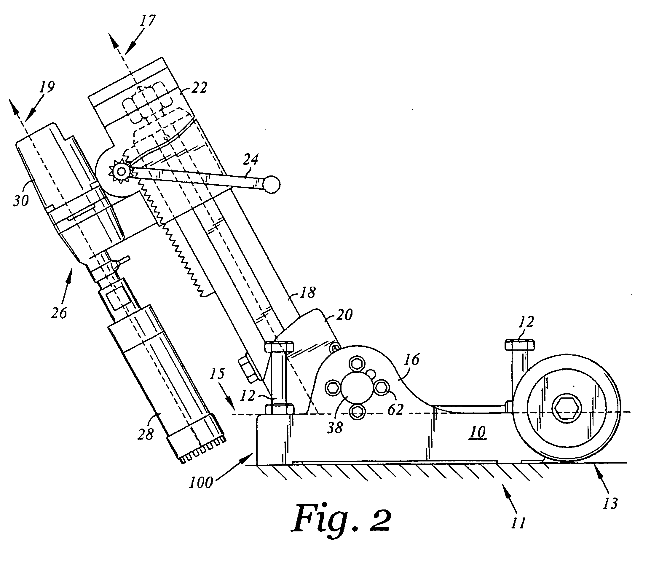 Core drill assembly with the ability to control angle of drilling