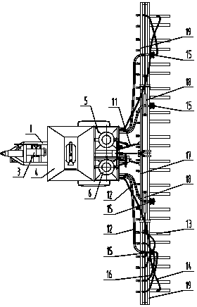 Concentrated seed manure gas-sending type precision seeder