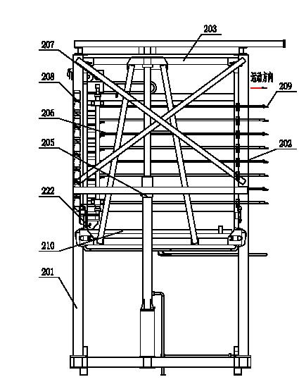 Cushion-plate-free loader for bamboo flakeboard