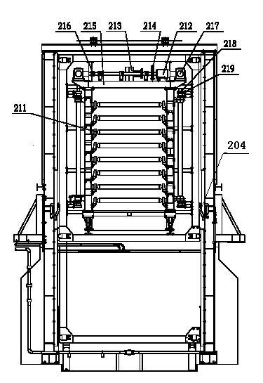 Cushion-plate-free loader for bamboo flakeboard