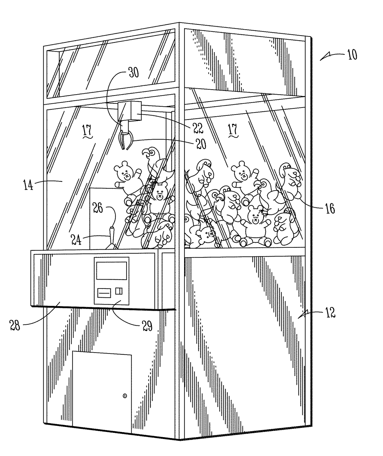 Arcade game with RFID reader