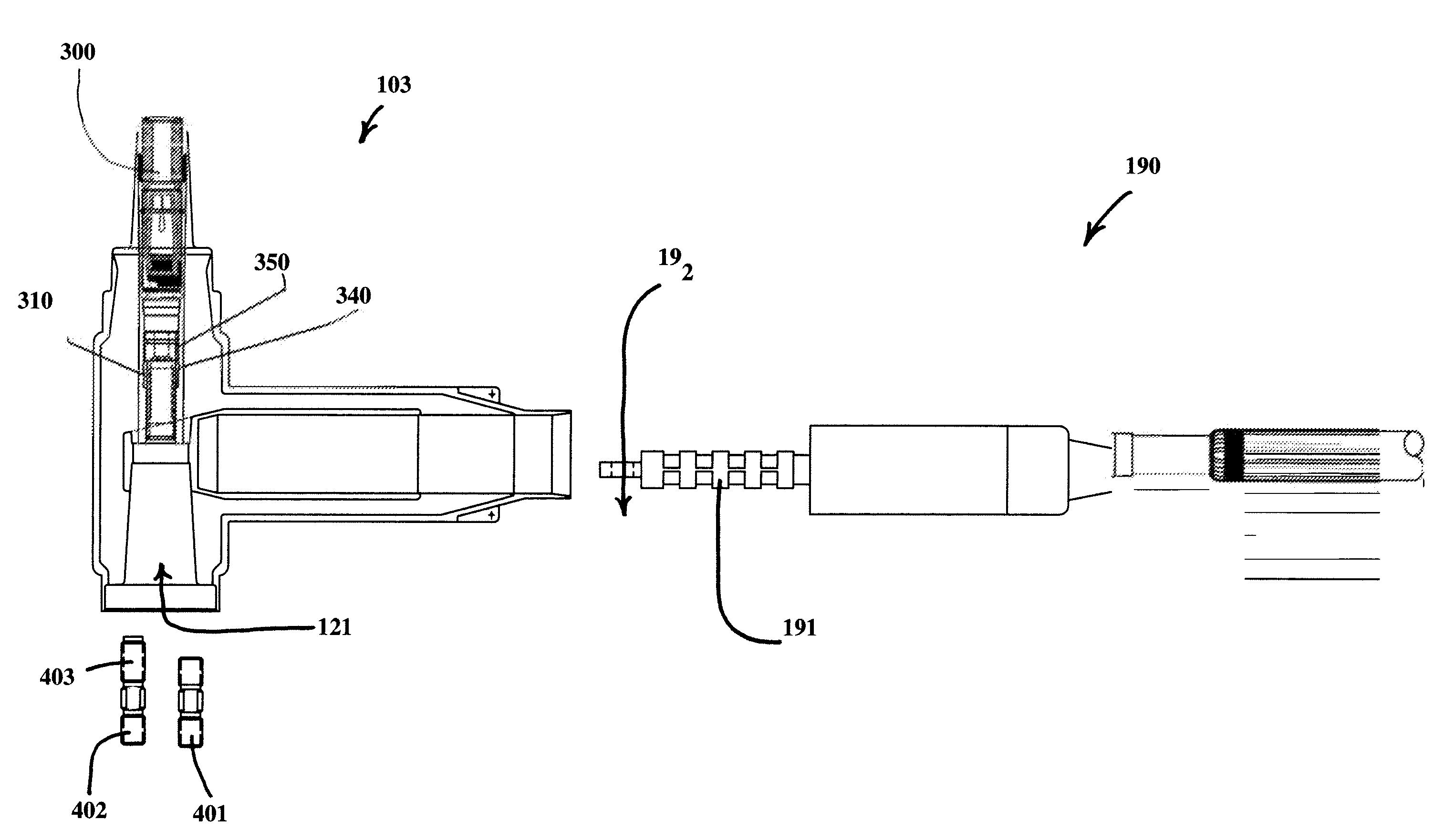 Multiple bore termination system having an integrally formed component