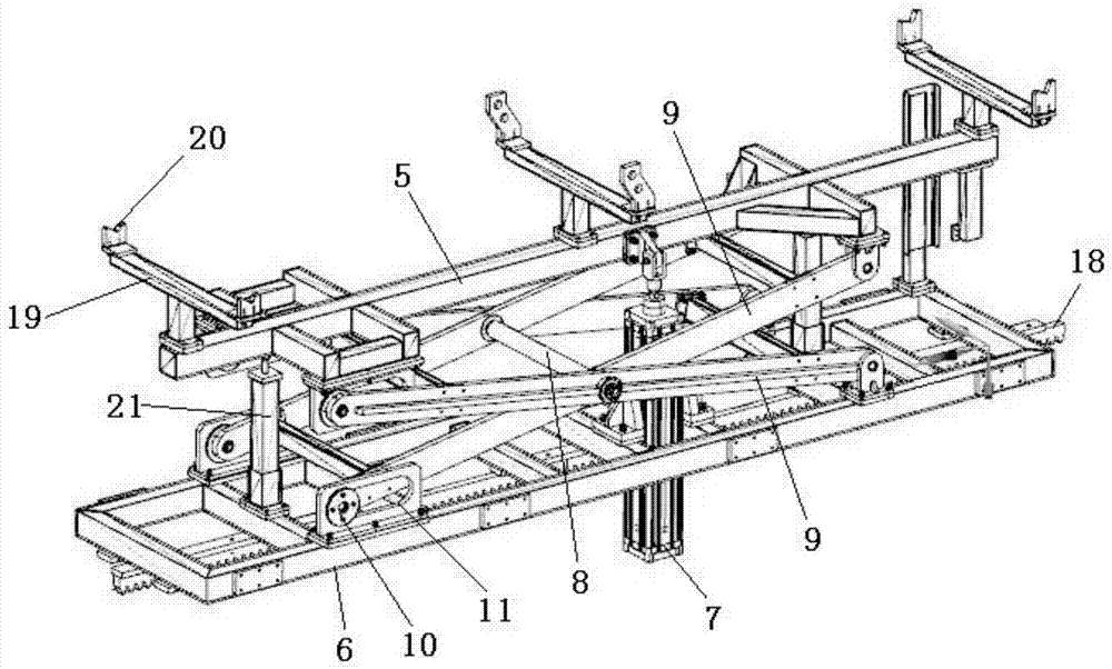 A bracket-type top cover conveying and centering mechanism